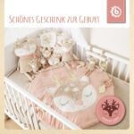 Bieco Kuscheltier Reh Ella mit Rassel | Baby Kuscheltier ab 0 Monate Stofftier Baby Plüschtier Reh – Bild 3