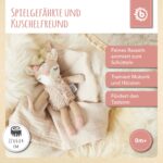 Bieco Kuscheltier Reh Ella mit Rassel | Baby Kuscheltier ab 0 Monate Stofftier Baby Plüschtier Reh – Bild 7